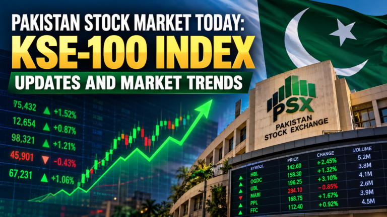Pakistan Stock Market Today: KSE-100 Index Updates and Market Trends