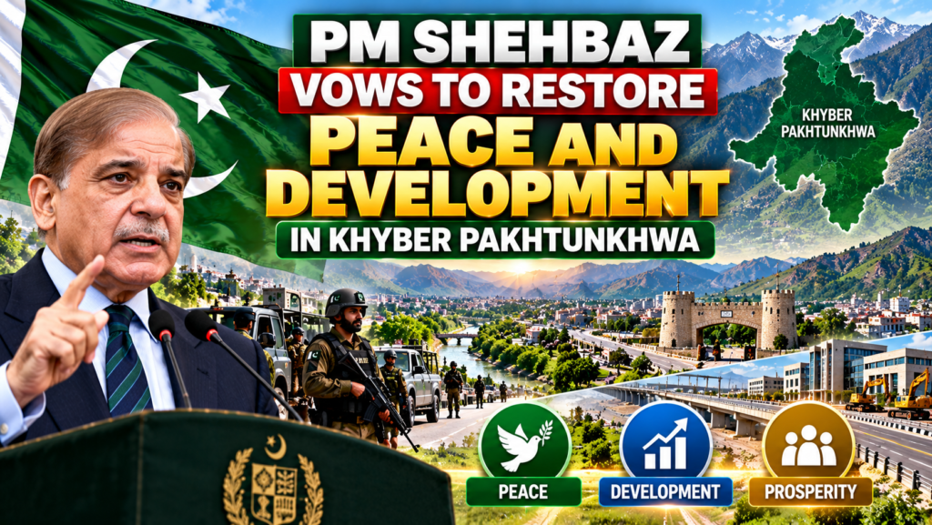 PM Shehbaz Sharif Vows to Restore Peace and Development in Khyber Pakhtunkhwa